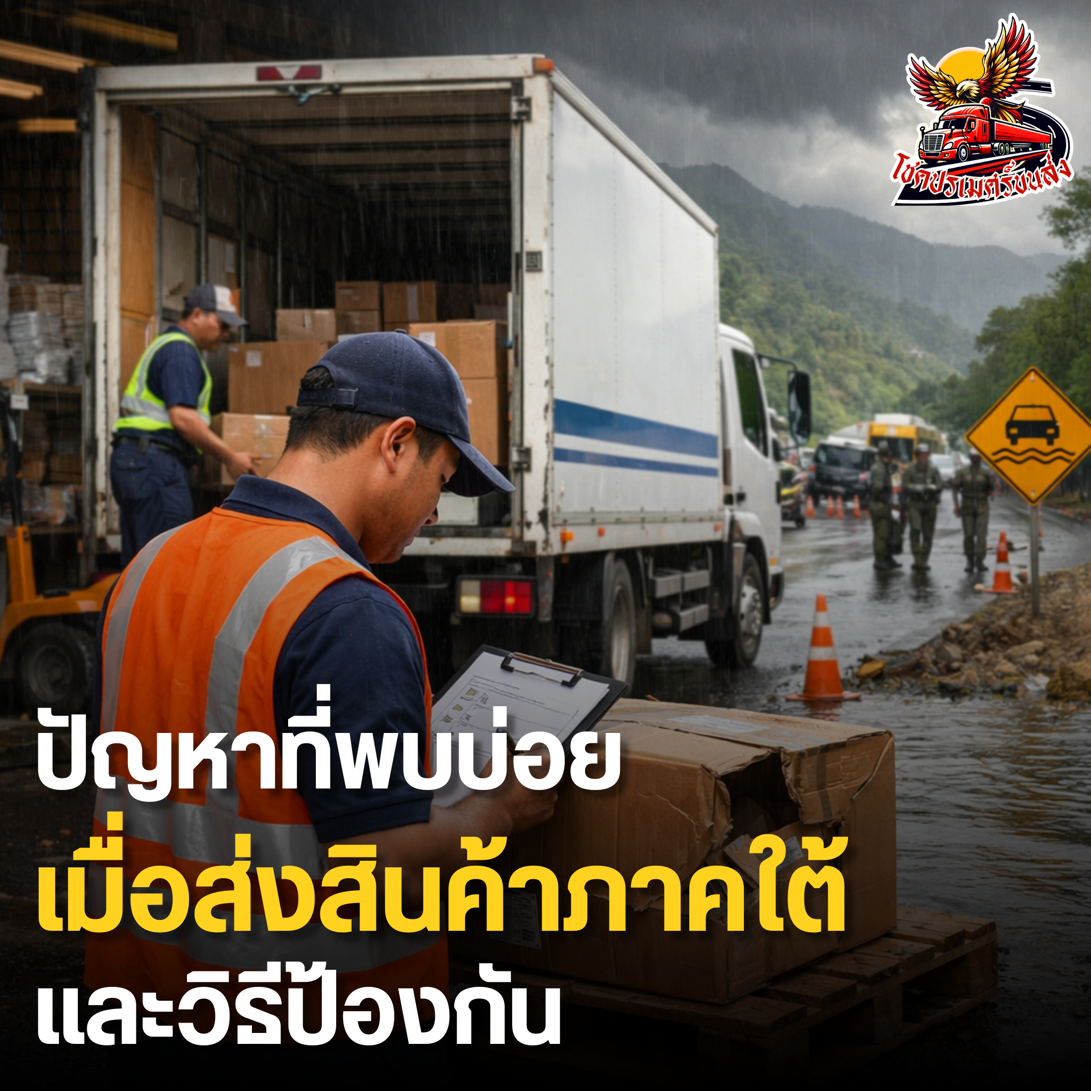 ปัญหาที่พบบ่อยเมื่อส่งสินค้าภาคใต้ และวิธีป้องกัน โชคปรเมศร์ขนส่ง